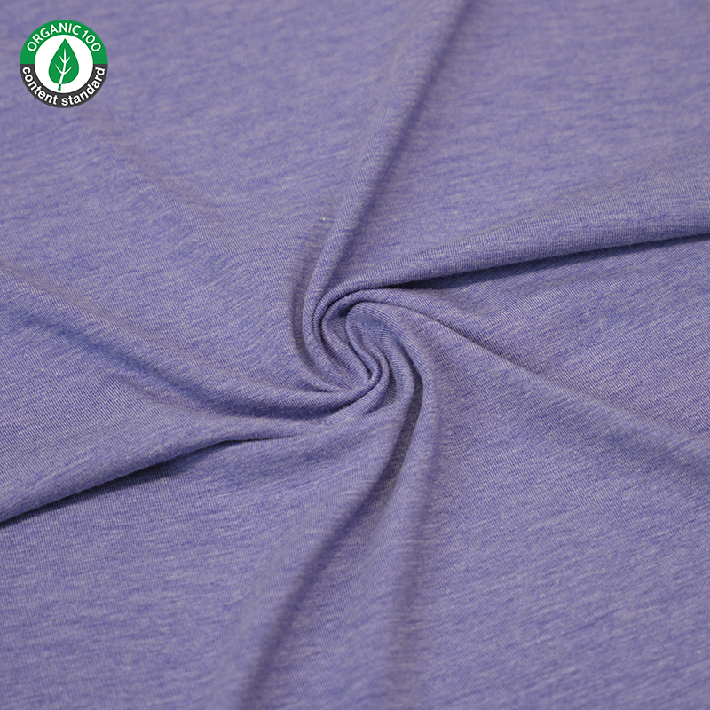 Tecido de camiseta de bambu orgânico/algodão