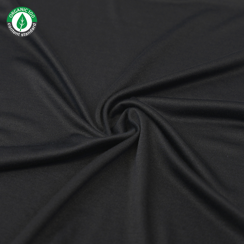 Tecido de camisa de bambu/poliéster orgânico