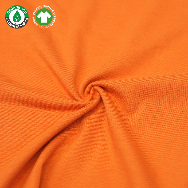 Tecido de camiseta de camiseta de vistcose/algodão orgânico